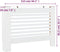 vidaXL Radiatorombouwen 2 st 112x19x81.5 cm MDF wit