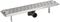 vidaXL - Douchegoot - rechthoekig - 630x140 - mm - roestvrij - staal