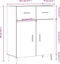 vidaXL - Dressoir - 69,5x34x90 - cm - bewerkt - hout - zwart