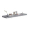 Wandschappen zwevend 2 st 90x23,5x3,8 cm MDF grijs