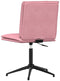 vidaXL - Eetkamerstoel - fluweel - roze