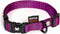 Martin Sellier Halsband Nylon Paars Verstelbaar