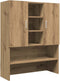 vidaXL - Wasmachinekast - 70,5x25,5x90 - cm - artisanaal - eikenkleur