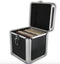 Aluminium DJ platen case - Opbergkoffer voor 70 - 100 vinyl 7 inch singles - Zwart aluminium
