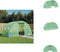 vidaXL Tuinkas - Stalen frame - 8 m² - 4x2x2 m - Groen