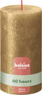 Bolsius - Rustieke kaars Shimmer - 4 Stuks - Metallic - Goud - 13cm