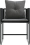 vidaXL - Tuinstoelen - met - Kussens - 4 - st - Zwart - Poly - Rattan