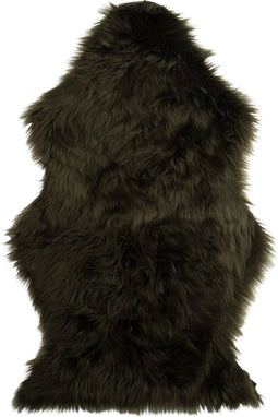 J-Line tapijt - nepbont - donkergroen