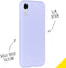Accezz Liquid Silicone Backcover iPhone Xr - Schokabsorberend - Paars
