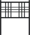 vidaXL - Hoofdbord - 80 - cm - metaal - zwart