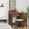 vidaXL - Kaptafel - met - Laden - - - Gerookt - Eiken, - 50x41x140 - cm