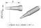 JBC Tools C115113 Soldeerpunt Beitelvorm, Recht Grootte soldeerpunt 0.3 mm Inhoud: 1 stuk(s)