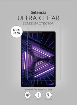 Selencia Tablet Screen protector - Geschikt voor Lenovo Tab M10 FHD Plus - Duo Pack Ultra Clear Screenprotector tablet
