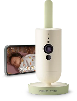 Philips Avent SCD643/26 - Connected Baby Monitor - HD camera met nachtzicht en app - Crème