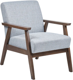 ASNES - Fauteuil - Lichtgrijs - Polyester