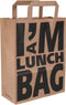 I'M Concept Tas - Papier - platte papieren handgreep - 22x 10x28cm - papieren draagtas - bruin - 250 stuks