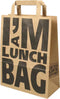 I'M Concept Tas - Papier - platte papieren handgreep - 22x 10x28cm - papieren draagtas - bruin - 250 stuks