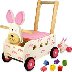 I'm Toy Loop/duwwagen Konijn - Roze