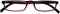 I need you leesbril half-line rood/zwart 1.00