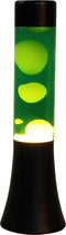 i-Total Lavalamp - Lava Lamp - Sfeerlamp - 30x9 cm - Glas/Aluminium - 25W - Groen met witte Lava - Zwart - XL2458