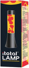 i-Total Lavalamp - Lava Lamp - Sfeerlamp - 30x9 cm - Glas/Aluminium - 25W - Rood met gele Lava - Zwart - XL2456
