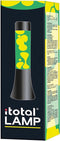 i-Total Lavalamp - Lava Lamp - Sfeerlamp - 30x9 cm - Glas/Aluminium - 25W - Groen met witte Lava - Zwart - XL2458