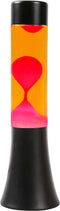 i-Total Lavalamp - Lava Lamp - Sfeerlamp - 30x9 cm - Glas/Aluminium - 25W - Rood met gele Lava - Zwart - XL2456