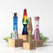 i-Total Lavalamp - Lava Lamp - Sfeerlamp - 40x11 cm - Glas/Aluminium - 30W - Glitter - Goud - XL1770