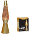i-Total Lavalamp - Lava Lamp - Sfeerlamp - 40x11 cm - Glas/Aluminium - 30W - Glitter - Goud - XL1770