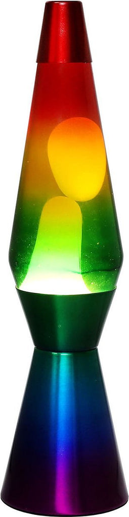I-total Lavalamp Regenboog 40 X 9,2 Cm 30w Glas/staal