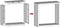 vidaXL Haardhoutrek - 100x40x100 cm - gegalvaniseerd staal