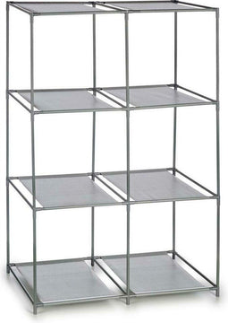 Arte Opbergrek 3-laags - metaal - kunststof - grijs - 68 x 102 cm
