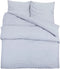 vidaXL - Dekbedovertrekset - lichtgewicht - 155x220 - cm - microvezel - grijs