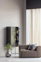 BePureHome Gracious Vitrinekast - Metaal - Zwart - 181x81x41