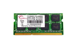 G.Skill F3-8500CL7S-4GBSQ - DDR3 SODIMM - 4GB 1066MT/s CL7