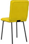 vidaXL - Eetkamerstoelen - 2 - st - fluweel - geel