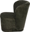 Fauteuil Claire - Vintage Groen Stof - Donkergroen - Comfortabele Fauteuil