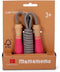 Mamamemo Springtouw Dusty Junior 2,6 Meter Hout Roze/grijs
