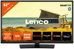 Lenco LED-3263BK (V2) - 32" Android Smart TV - Ingebouwde Chromecast - Zwart