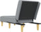vidaXL - Chaise - longue - stof - lichtgrijs