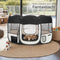 Tectake Opvouwbare Puppyren - 125 x 125 x 64 cm - Incl. Draagtas - Beige met zwart