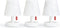 Fatboy Edison the Mini - Set van 3 Tafellampjes - Draadloos Oplaadbaar - Wit
