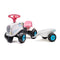 Falk Baby Rainbow Farm Ride-On - Meisjes - Wit Roze - Tractor