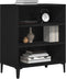 vidaXL - Dressoir - Zwart - Eiken - 57x35x70 - cm - Gelaagd - Hout
