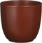 Mica Decorations Tusca Bloempot - 17x17x16 cm - Keramiek - Donkerbruin