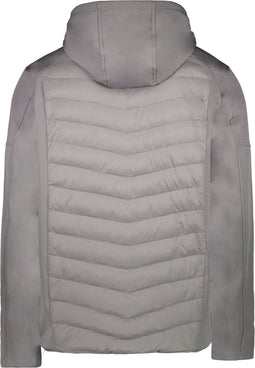 Cars Jeans Packer - Heren Jas - Gewatteerd met capuchon - Mid Grey - Maat L