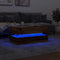 vidaXL - Salontafel - met - LED-verlichting - 90x50x40 - cm - oud - houtkleurig