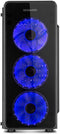 Nox Hummer TGM - ATX Semi-toren - 4x Ventilator - LED RGB - Zwart