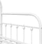 vidaXL - Ligbedframe - met - Uittrekbed - - - Wit, - 107x203 - cm, - Staal