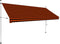 vidaXL - Luifel - handmatig - uittrekbaar - 100 - cm - oranje - en - bruin
